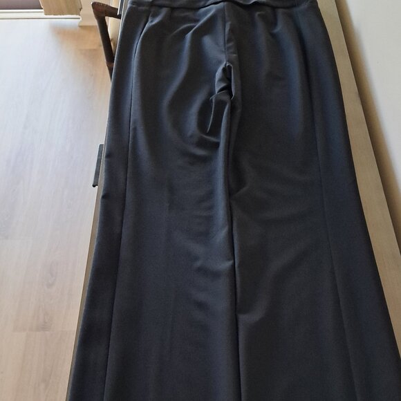 GIANNI VERSACE COUTURE NWT Black Wool Pants Attached Belt Italy Vintage Size 44 - Picture 11 of 15